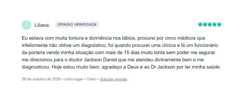 Depoimento 1 - Dr Jackson Daniel